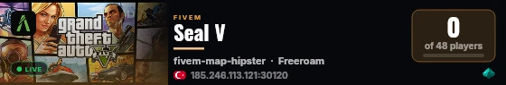 Seal V live status badge