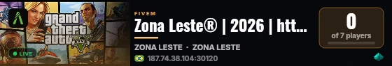 Zona Leste® | 2026 | https://discord.gg/b9PEBrM8h8 live status badge