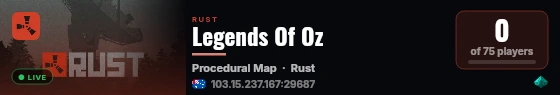 Legends Of Oz live status badge