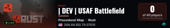 | DEV | USAF Battlefield live status badge