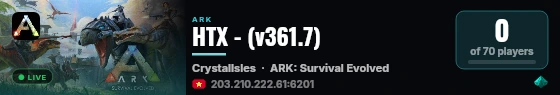 HTX - (v361.7) live status badge