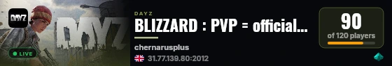 BLIZZARD : PVP = official : Mods live status badge