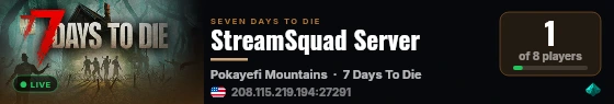 StreamSquad Server live status badge