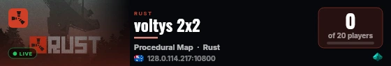 voltys 2x2 live status badge