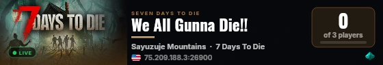We All Gunna Die!! live status badge