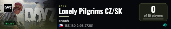 Lonely Pilgrims CZ/SK live status badge