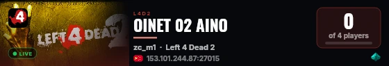 OINET 02 AINO live status badge