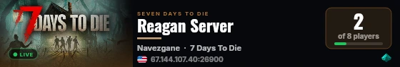 Reagan Server live status badge