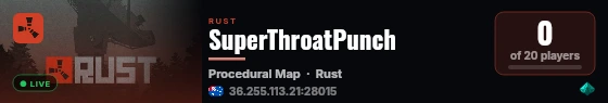 SuperThroatPunch live status badge