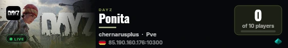Ponita live status badge