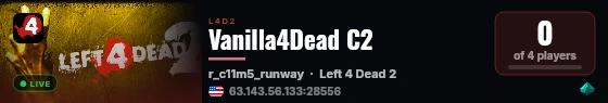 Vanilla4Dead C2 live status badge