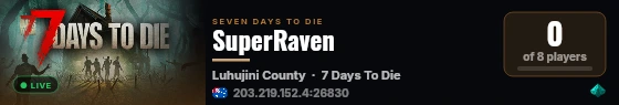 SuperRaven live status badge