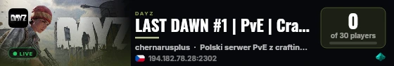 LAST DAWN #1 | PvE | Crafting | Events | Quests | Perks live status badge