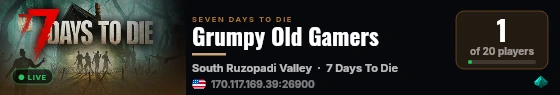 Grumpy Old Gamers live status badge