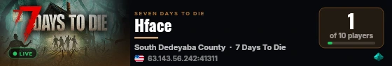 Hface live status badge