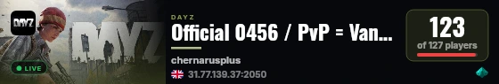 Official 0456 / PvP = Vanilla+ / Hight fps live status badge