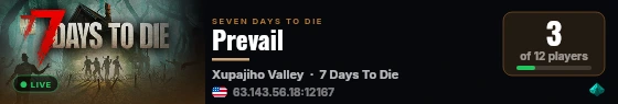 Prevail live status badge
