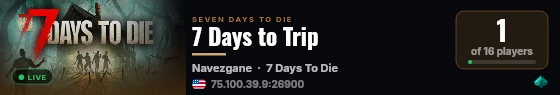 7 Days to Trip live status badge
