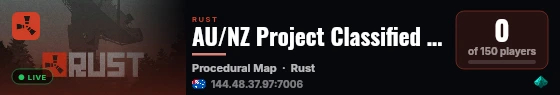 AU/NZ Project Classified 2x SOLO/DUO/TRIO live status badge