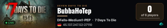BubbaHoTep live status badge