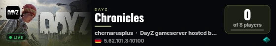Chronicles live status badge