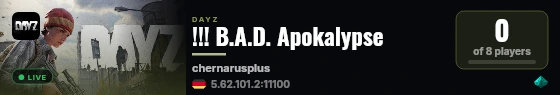 !!! B.A.D. Apokalypse live status badge