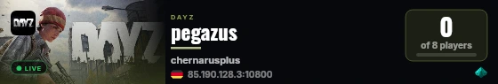 pegazus live status badge