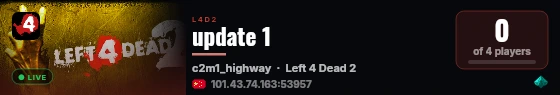 update 1 live status badge