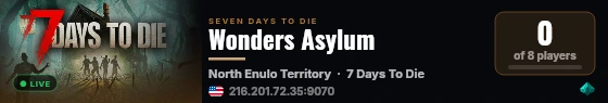 Wonders Asylum live status badge