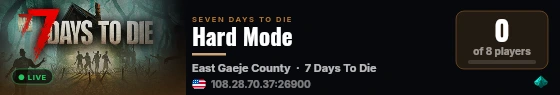 Hard Mode live status badge