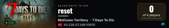 reset live status badge