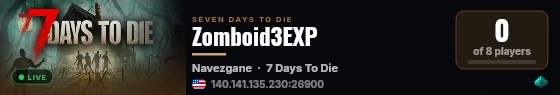 Zomboid3EXP live status badge