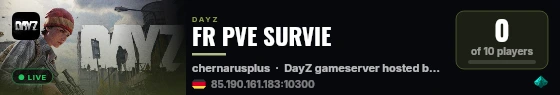 FR PVE SURVIE live status badge