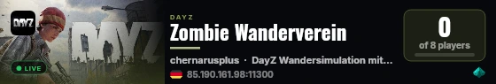 Zombie Wanderverein live status badge