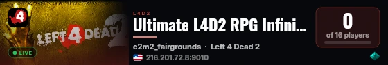 Ultimate L4D2 RPG Infinite ammo live status badge