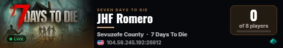 JHF Romero live status badge
