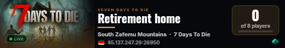 Retirement home live status badge