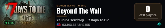 Beyond The Wall live status badge