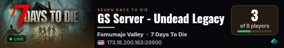GS Server - Undead Legacy live status badge