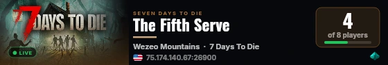 The Fifth Serve live status badge