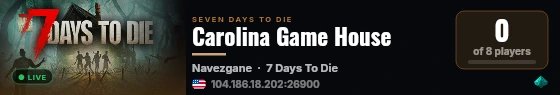 Carolina Game House live status badge