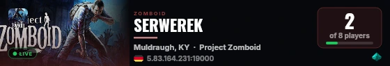 SERWEREK live status badge