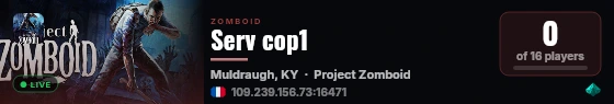 Serv cop1 live status badge