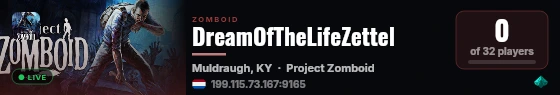 DreamOfTheLifeZettel live status badge