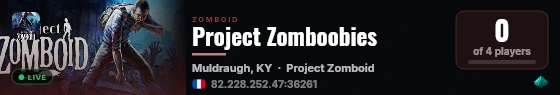 Project Zomboobies live status badge