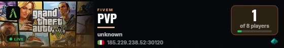PVP live status badge
