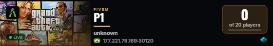 P1 live status badge
