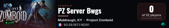 PZ Server Bwgs live status badge