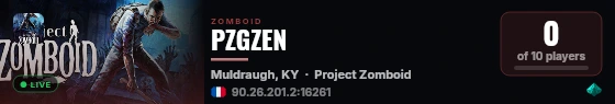 PZGZEN live status badge