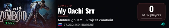 My Gachi Srv live status badge